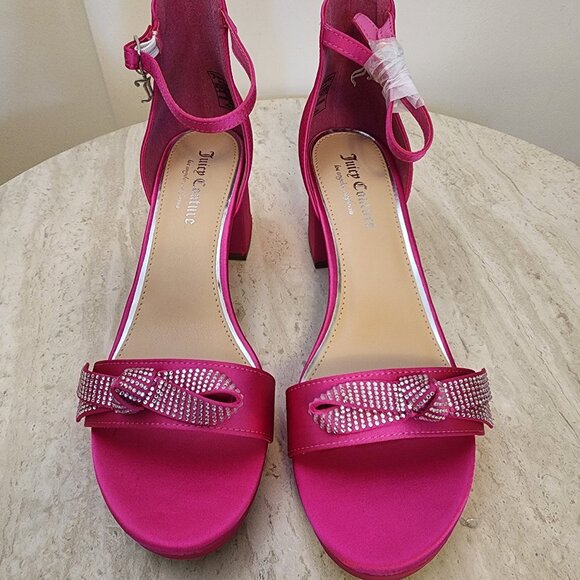 Juicy Couture Shoes - Juicy Couture Womens Nelly Tw Bright Pink Satin from Macy’s  - b042